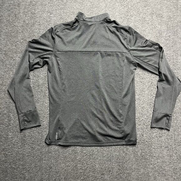 Adidas AeroReady Long Sleeve 1/4 Zip Pullover Shirt Top Women's Size Large Gray - Picture 5 of 7